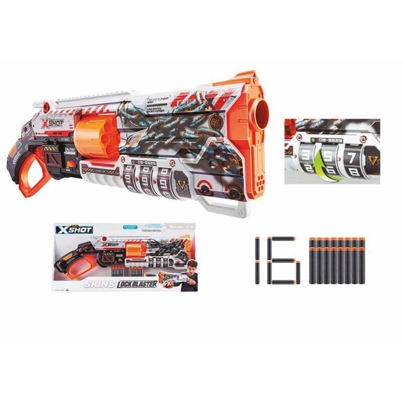 Zuru|Pistola de Dardos Zuru Skins X-Shot Lock Blaster Zuru|Pistola de Dardos Zuru Skins X-Shot Lock Blaster