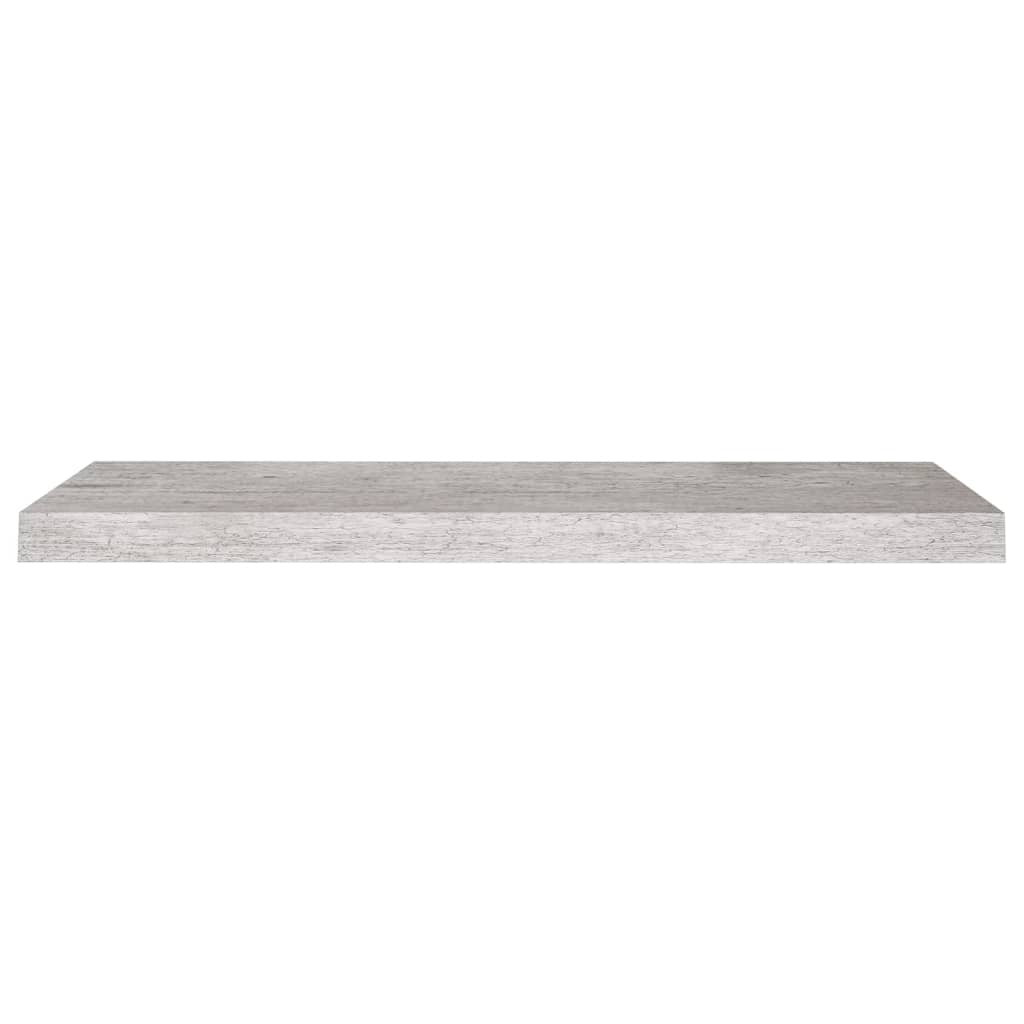 vidaXL Prateleiras de parede 4 pcs 80x23,5x3,8cm MDF cinzento-cimento