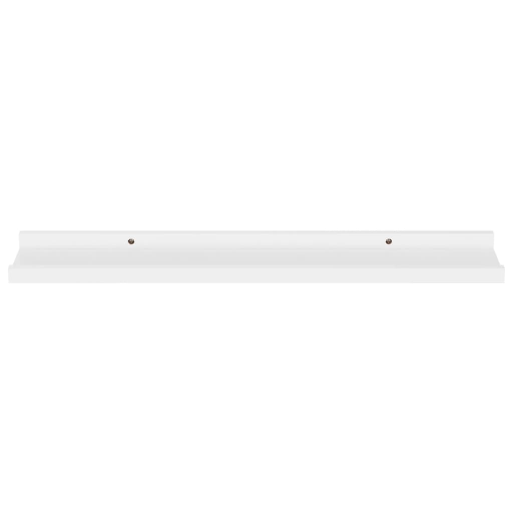 vidaXL Prateleiras de parede 4 pcs 60x9x3 cm branco