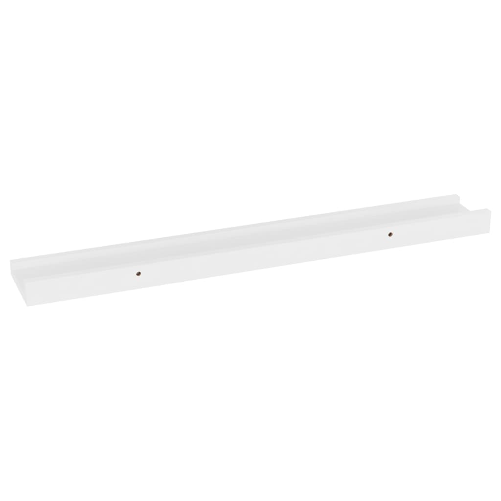 vidaXL Prateleiras de parede 4 pcs 60x9x3 cm branco