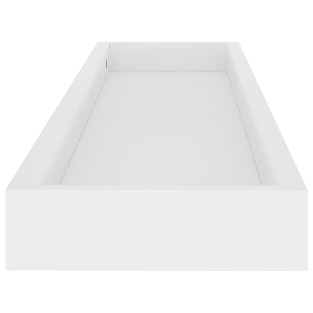 vidaXL Prateleiras de parede Loggia 4 pcs 80x15x4 cm MDF branco