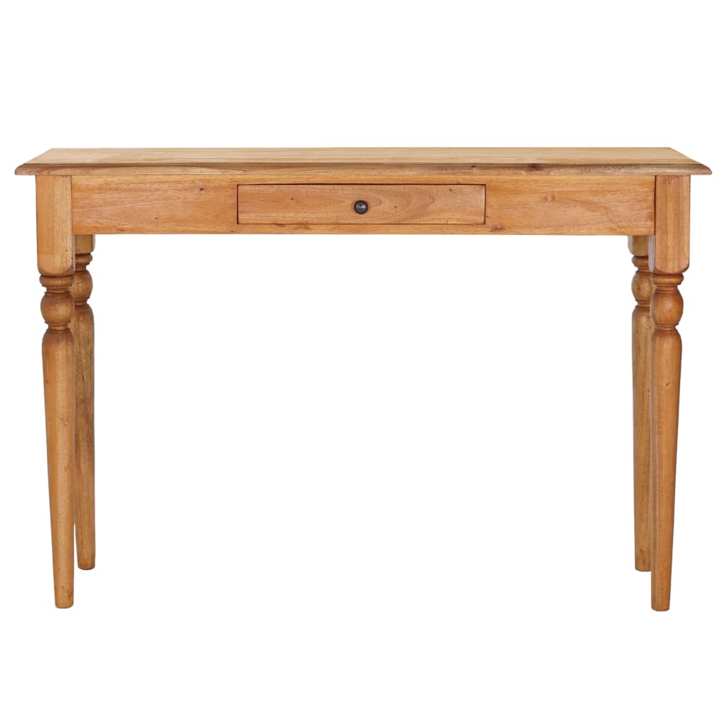 vidaXL Mesa consola 110x30x75 cm madeira de mogno maciça