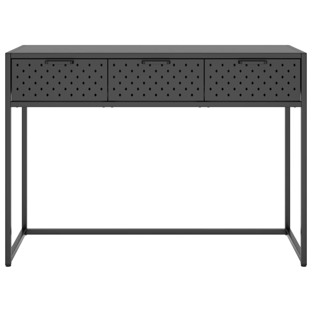 vidaXL Mesa consola 106x35x75 cm aço antracite