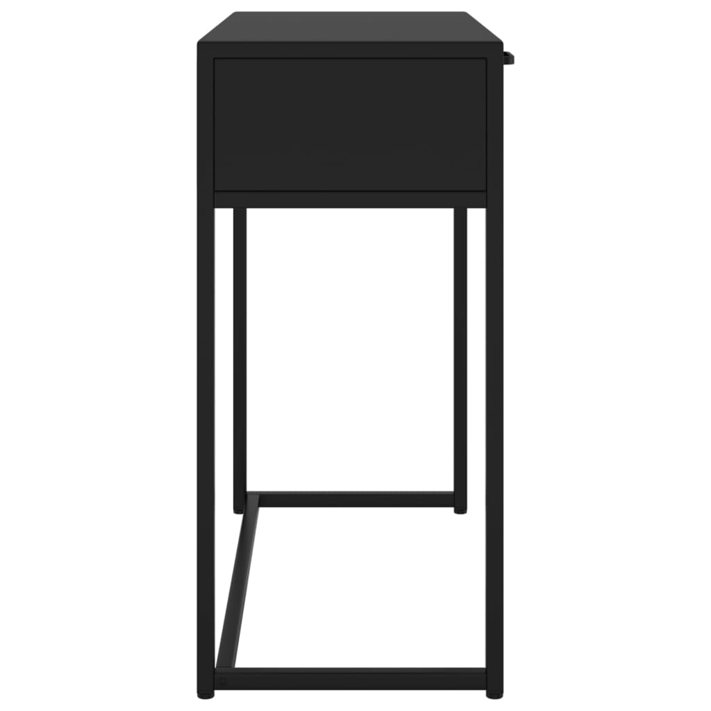 vidaXL Mesa consola 72x35x75 cm aço preto