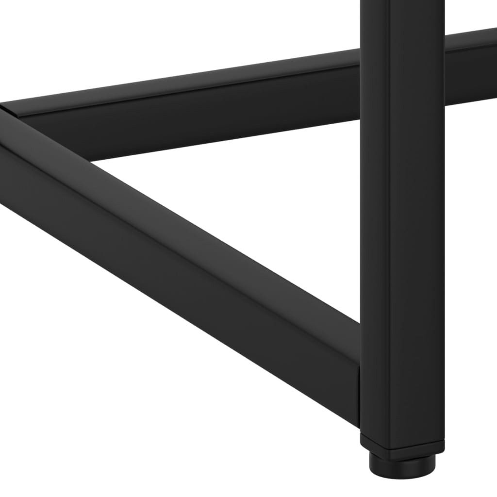 vidaXL Mesa consola 72x35x75 cm aço preto