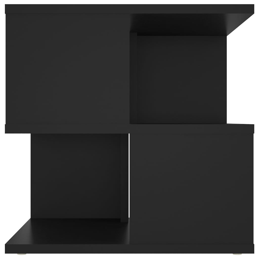 vidaXL Mesa de apoio 40x40x40 cm contraplacado preto