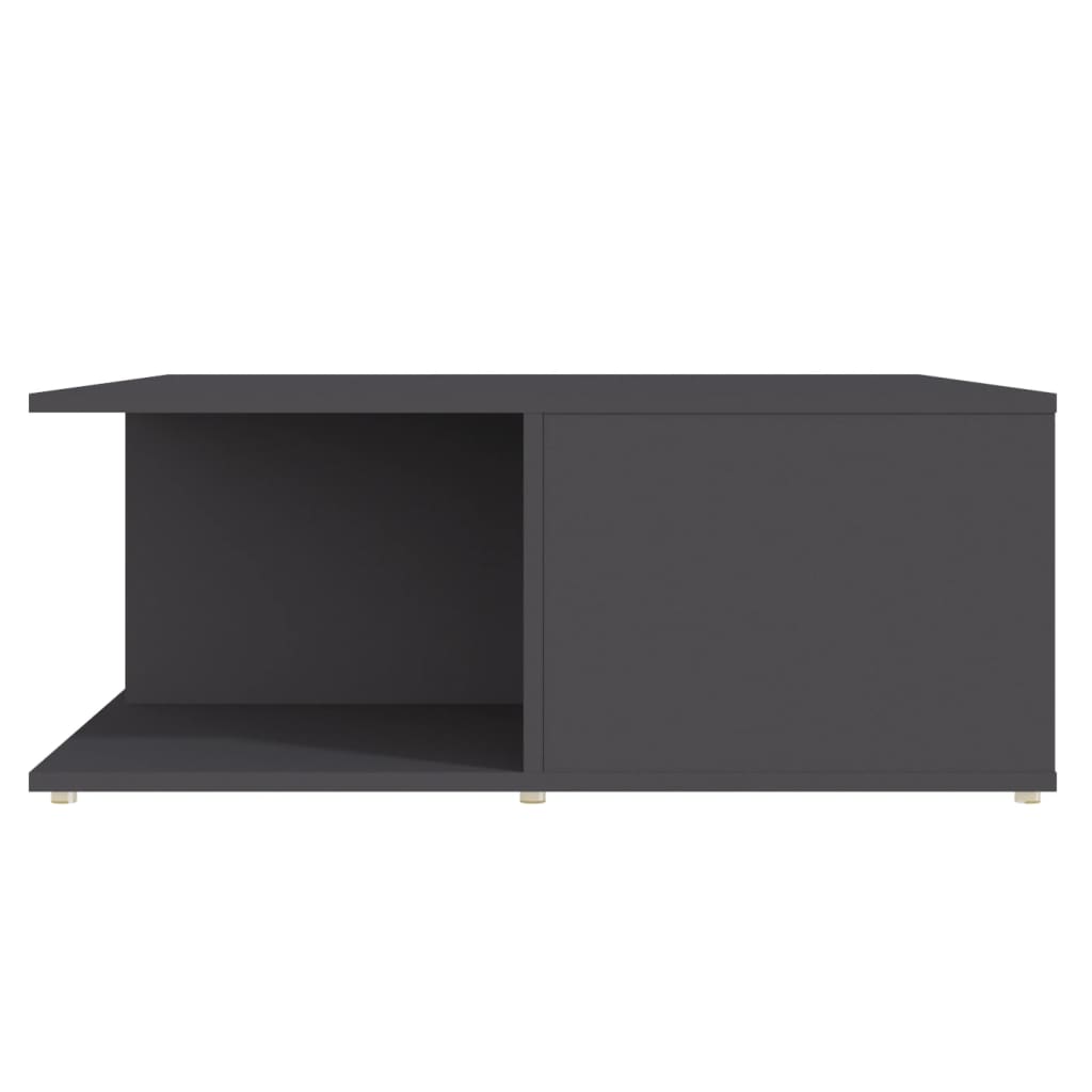 vidaXL Mesa de centro 80x80x31 cm contraplacado cinzento