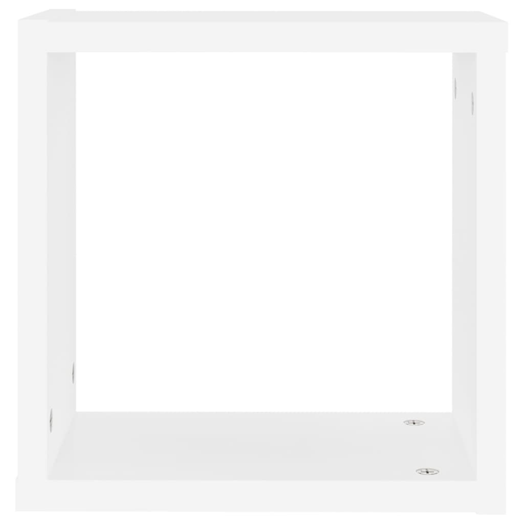 vidaXL Prateleiras de parede em forma de cubo 6 pcs 30x15x30cm branco