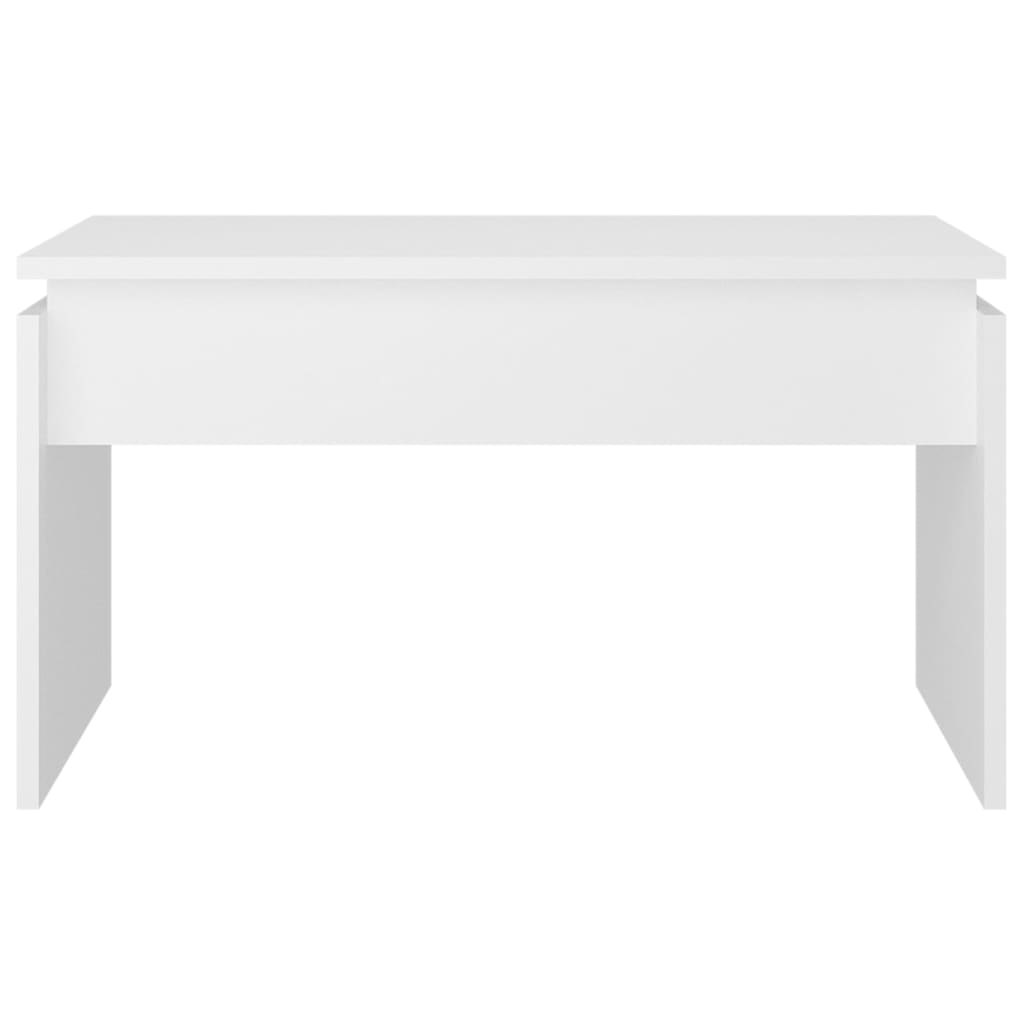 vidaXL Mesa de centro 68x50x38 cm contraplacado branco