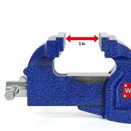Workpro|Torno de aperto com base de sucção Workpro 100 mm