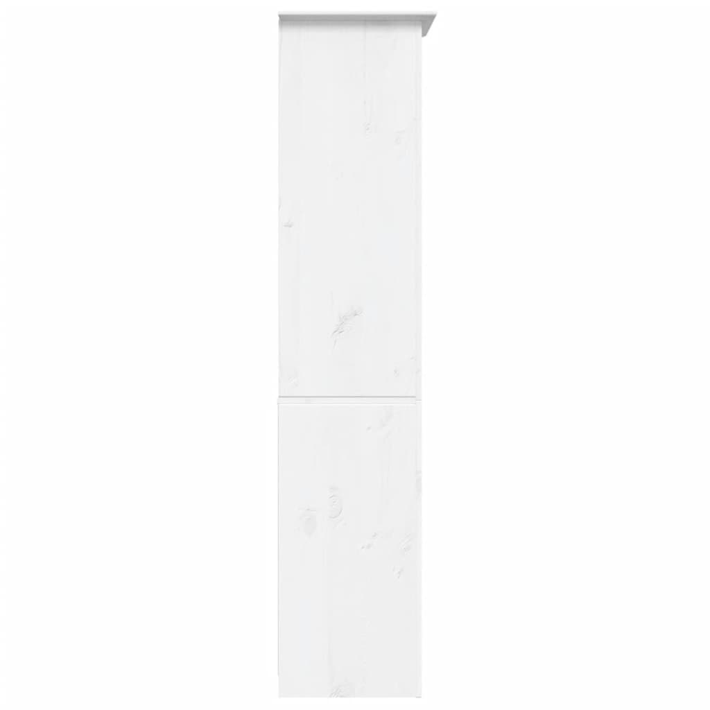 vidaXL Estante BODO 5 prateleiras 80x38x180 cm pinho maciço branco