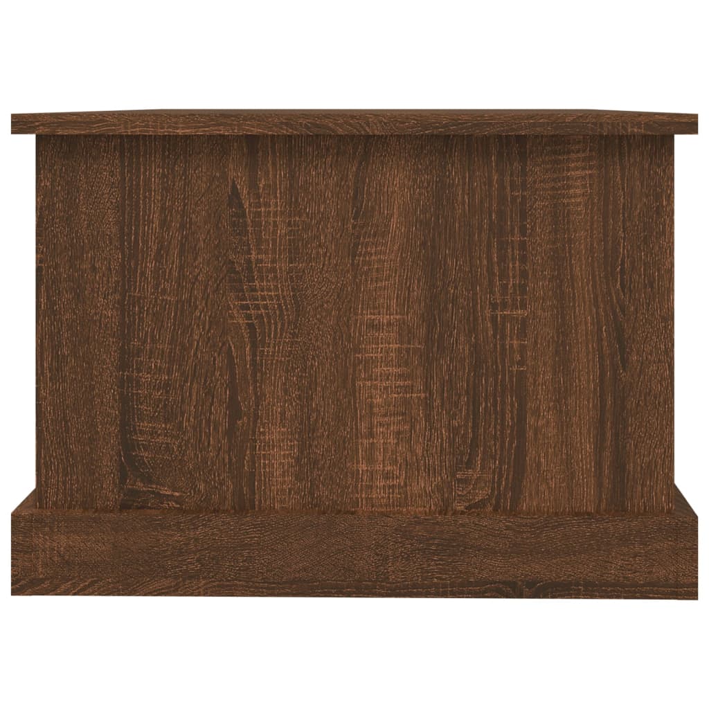 vidaXL Mesa de centro 90x50x35 cm derivados madeira carvalho castanho