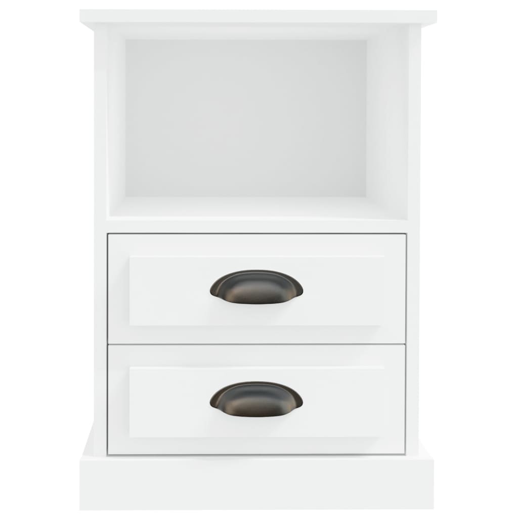 vidaXL Mesa de cabeceira 43x36x60 cm branco