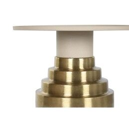 Home ESPRIT|Mesa de apoio Home ESPRIT Creme Dourado 46 x 46 x 52 cm