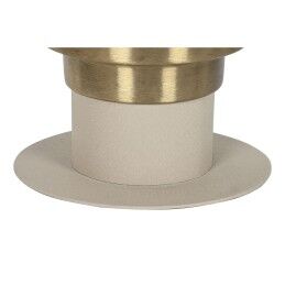 Home ESPRIT|Mesa de apoio Home ESPRIT Creme Dourado 46 x 46 x 52 cm