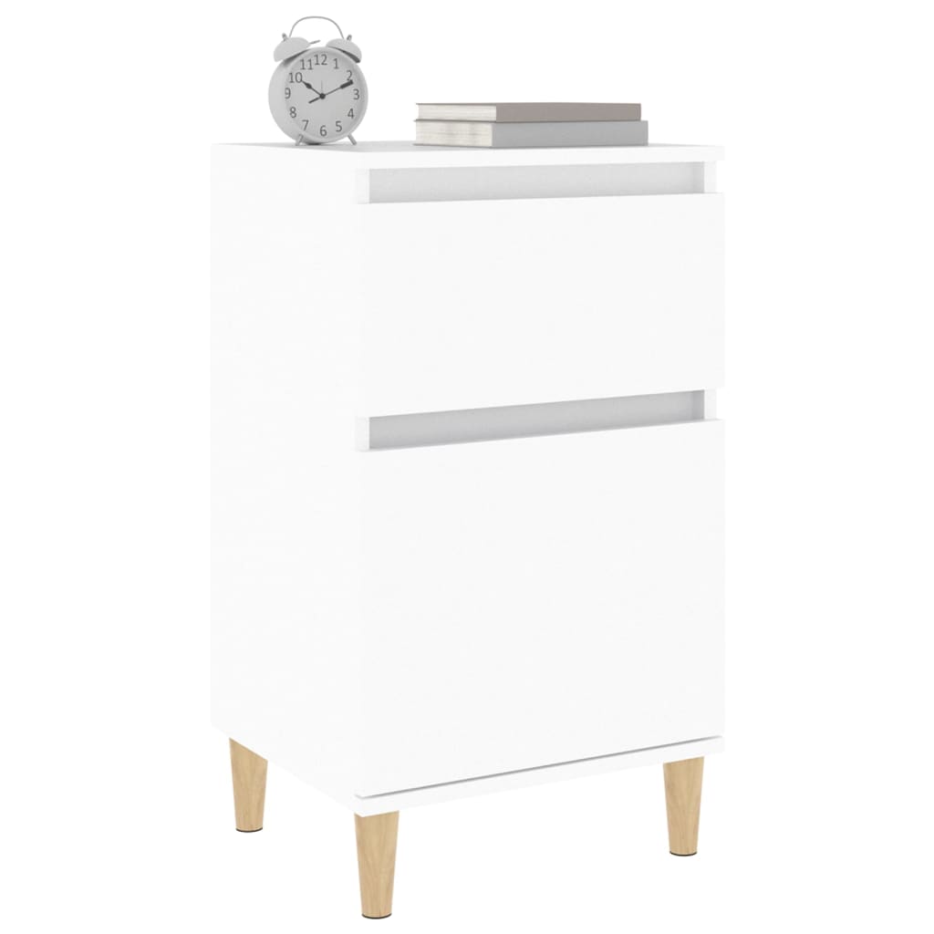 vidaXL Mesa de cabeceira 40x35x70 cm branco