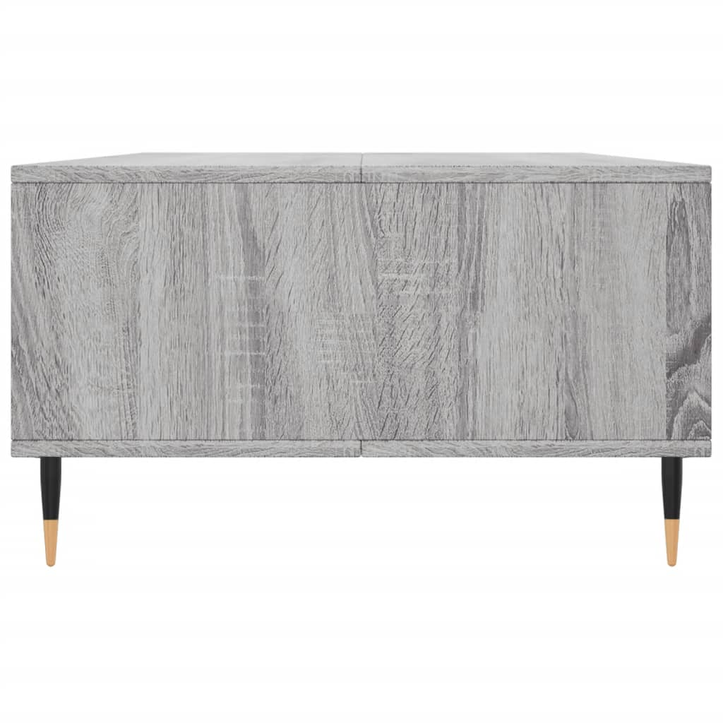 vidaXL Mesa de centro 104x60x35 cm derivados madeira cinzento sonoma