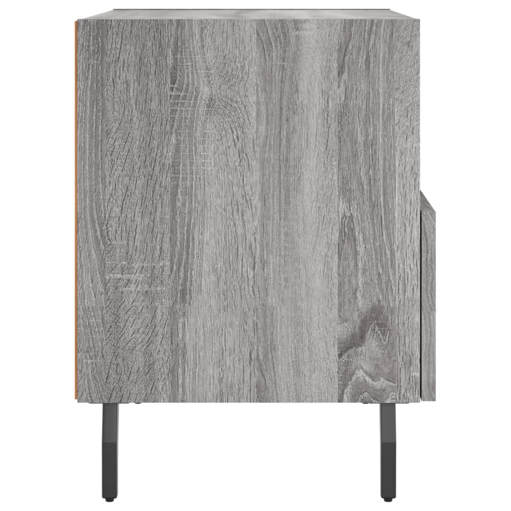 vidaXL Mesa cabeceira 40x35x47,5 cm derivados madeira sonoma cinza