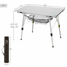 Aktive|Mesa Dobrável Aktive 90 x 70 x 51 cm