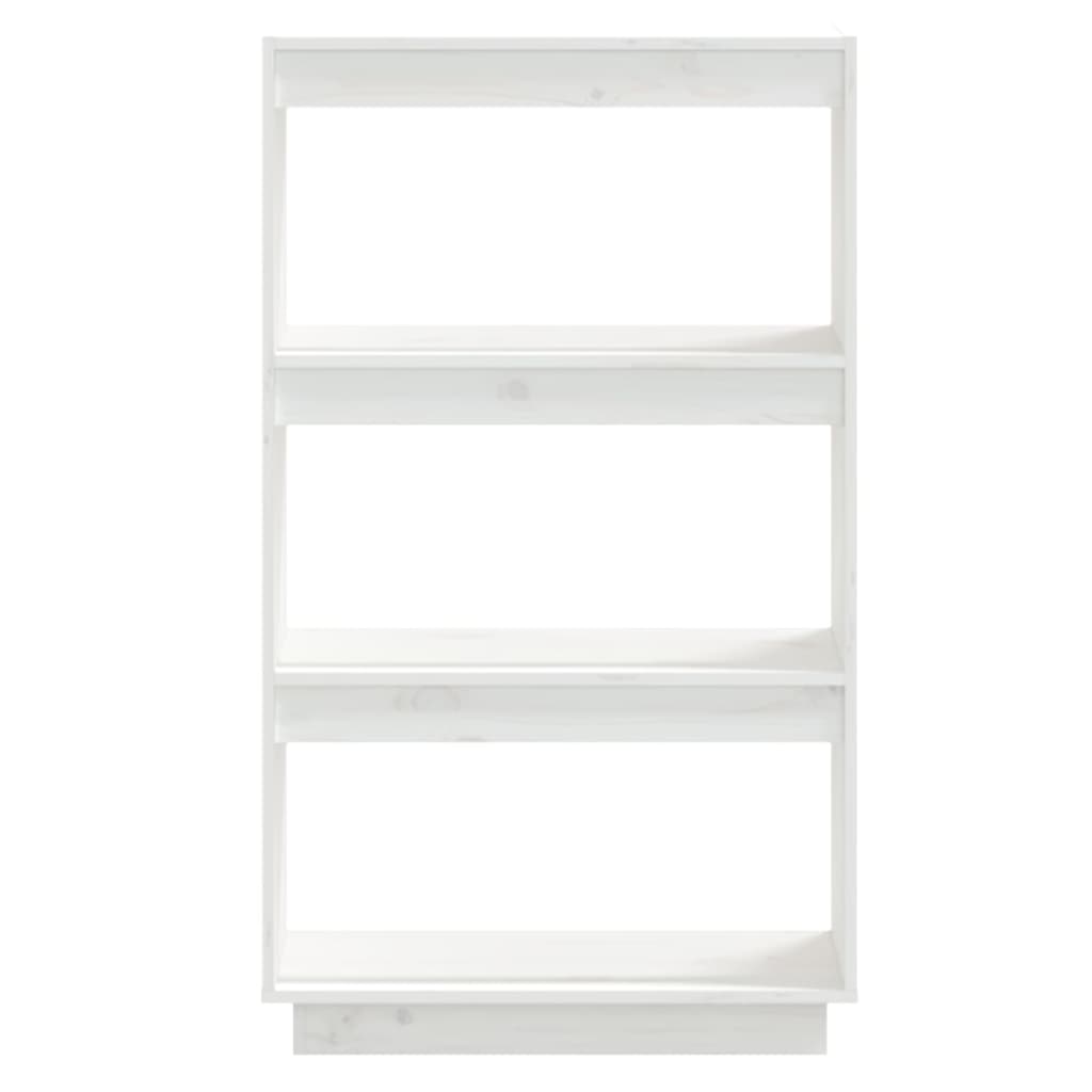 vidaXL Estante/divisória 60x35x103 cm pinho maciço branco