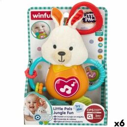Winfun|Peluche Chocalho Winfun 14 x 19 x 6,5 cm (6 Unidades)