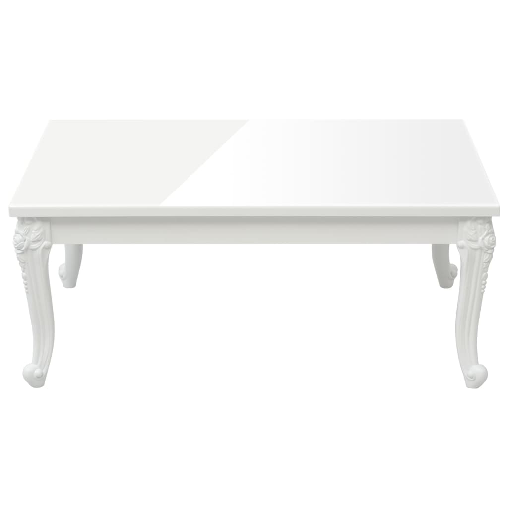 vidaXL Mesa de centro 100x50x42 cm derivados madeira branco brilhante