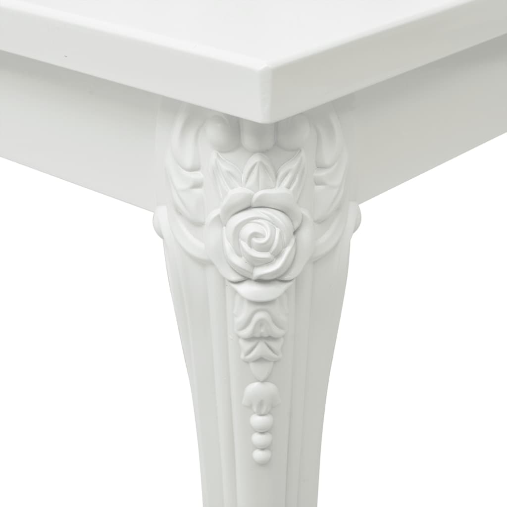 vidaXL Mesa de centro 100x50x42 cm derivados madeira branco brilhante