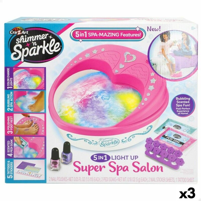 Cra-Z-Art|Kit de Design de Unhas Cra-Z-Art Spa de pedicura (3 Unidades) Cra-Z-Art|Kit de Design de Unhas Cra-Z-Art Spa de pedicura (3 Unidades)
