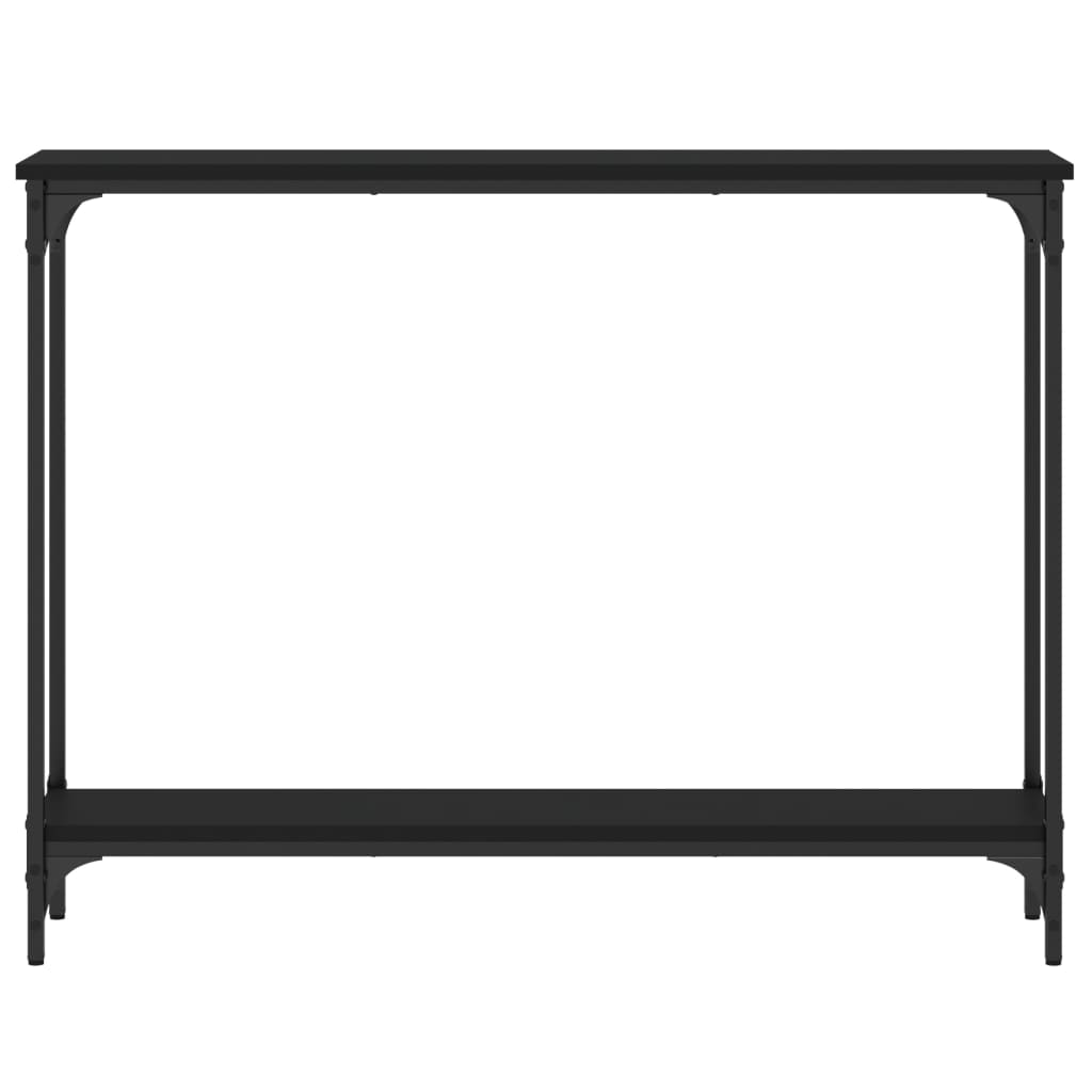 vidaXL Mesa consola 100x22,5x75 cm derivados de madeira preto