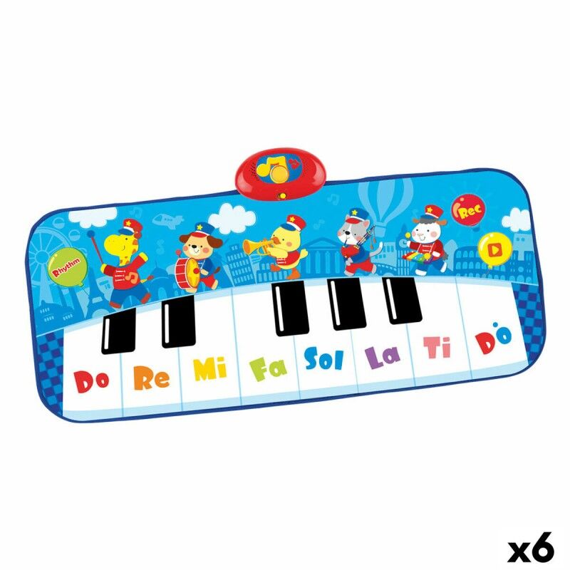 Winfun|Piano de brincar Winfun 90 x 0,5 x 38 cm Azul animais (6 Unidades) Winfun|Piano de brincar Winfun 90 x 0,5 x 38 cm Azul animais (6 Unidades)
