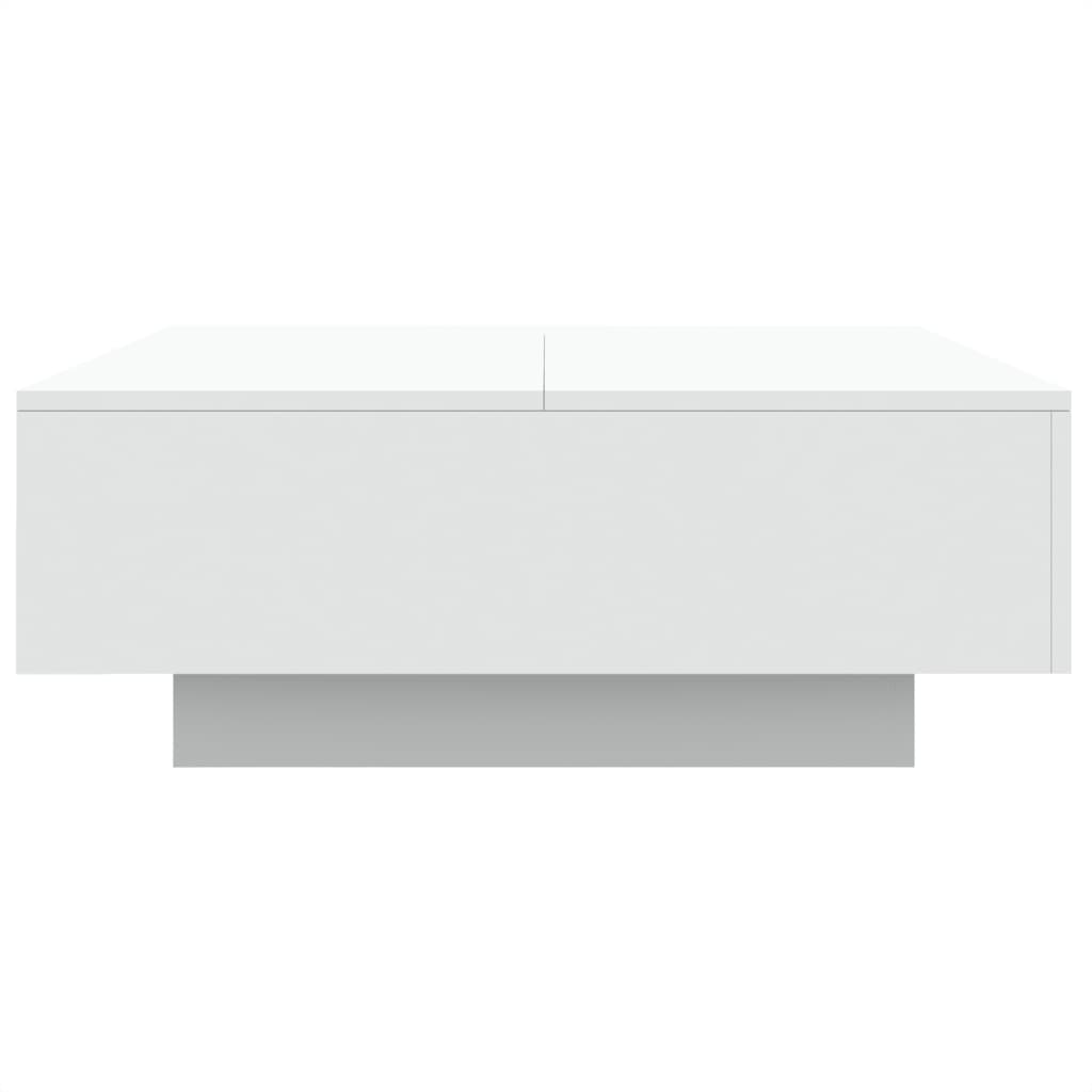 vidaXL Mesa de centro 80x80x31 cm contraplacado branco