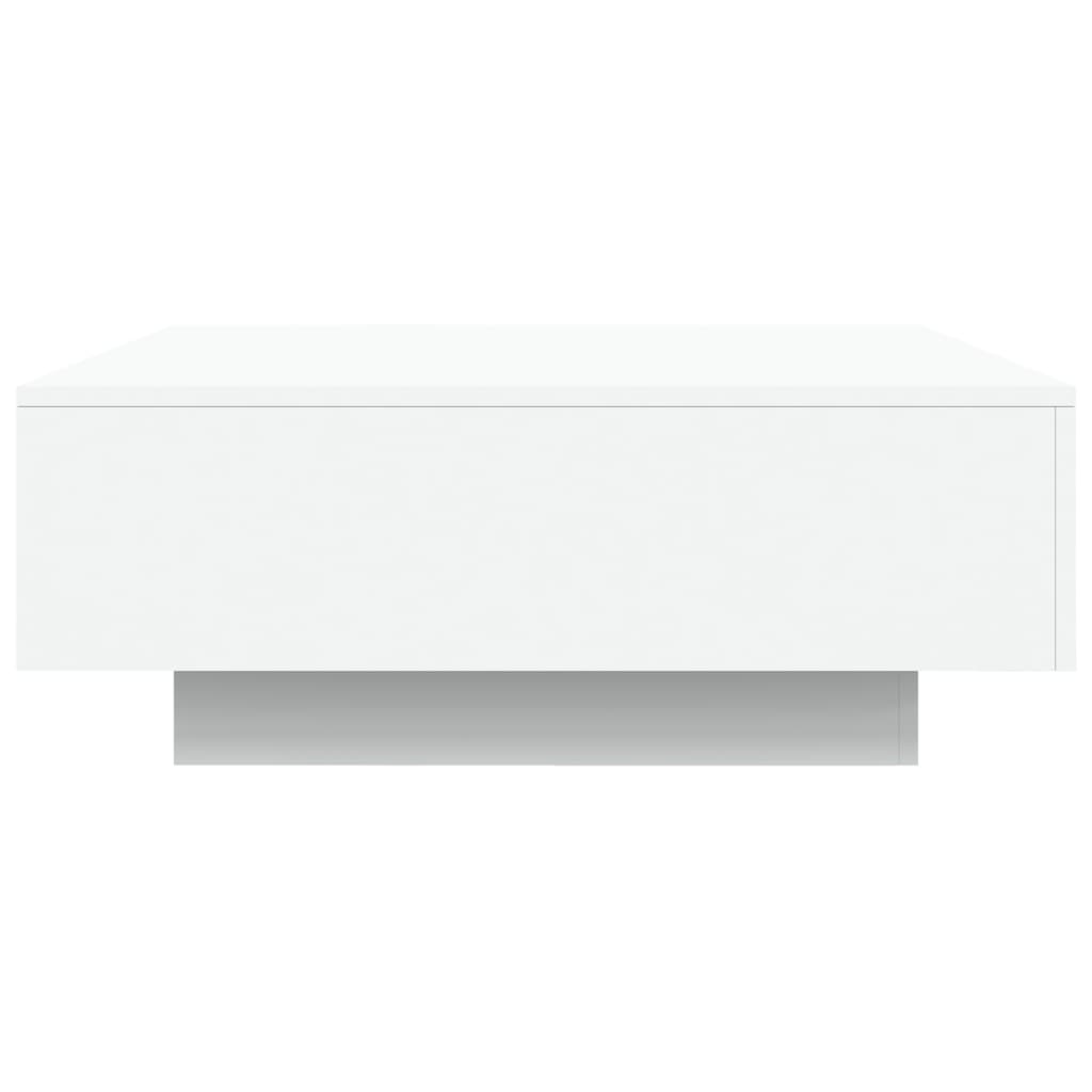 vidaXL Mesa de centro 80x80x31 cm contraplacado branco