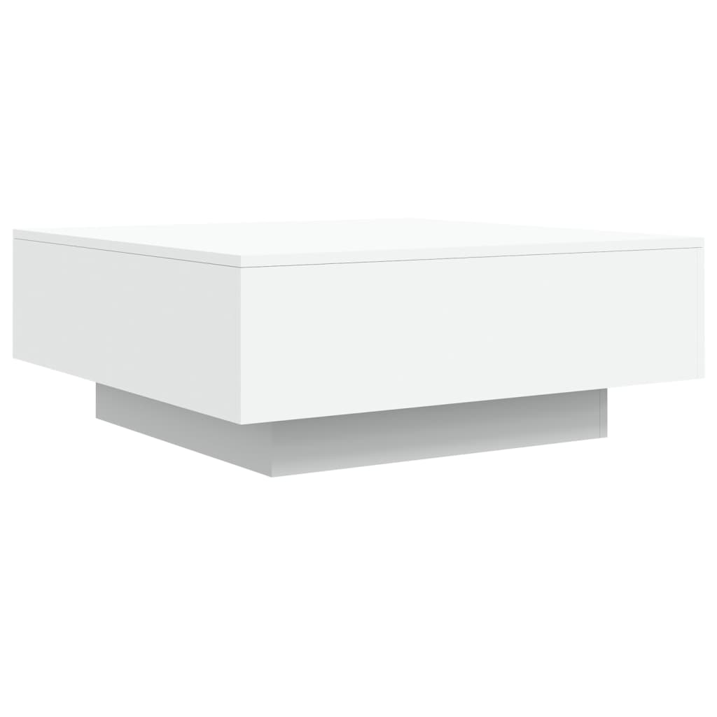 vidaXL Mesa de centro 80x80x31 cm contraplacado branco