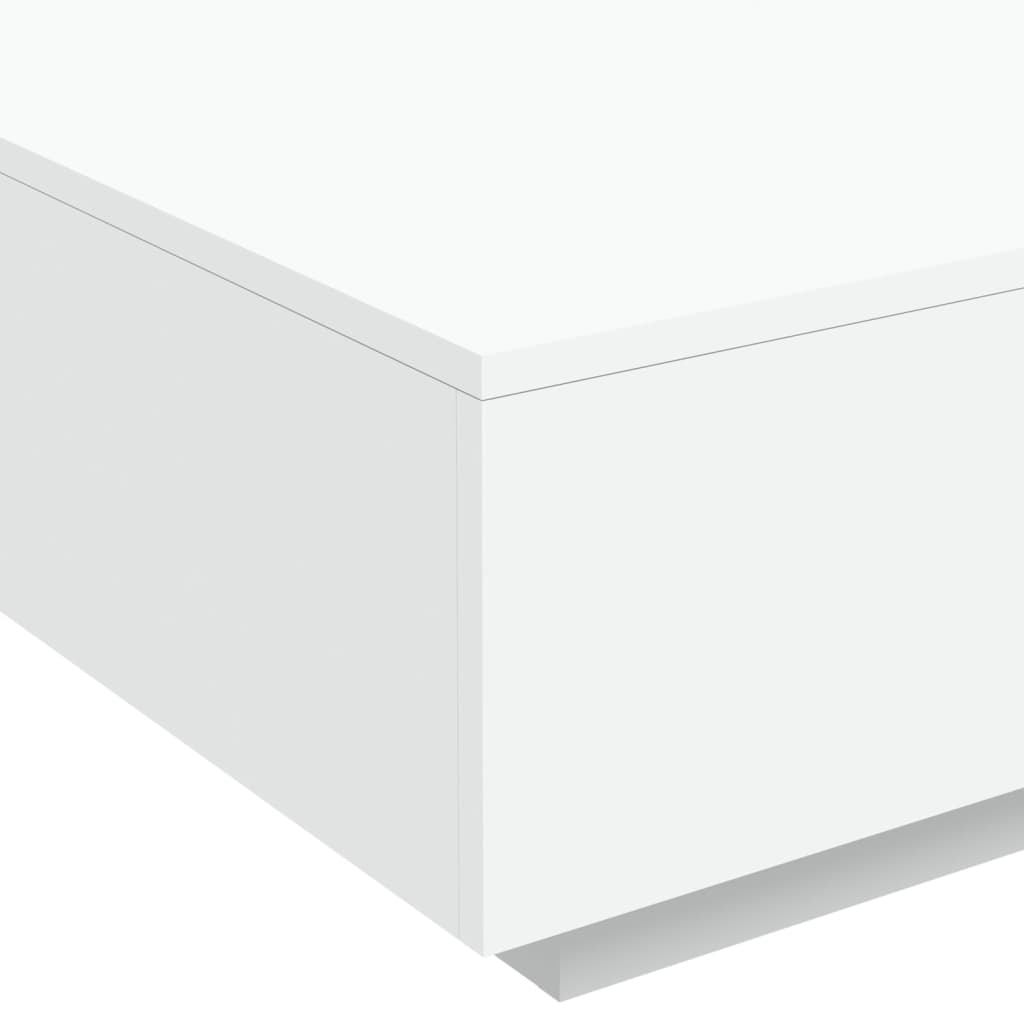 vidaXL Mesa de centro 80x80x31 cm contraplacado branco