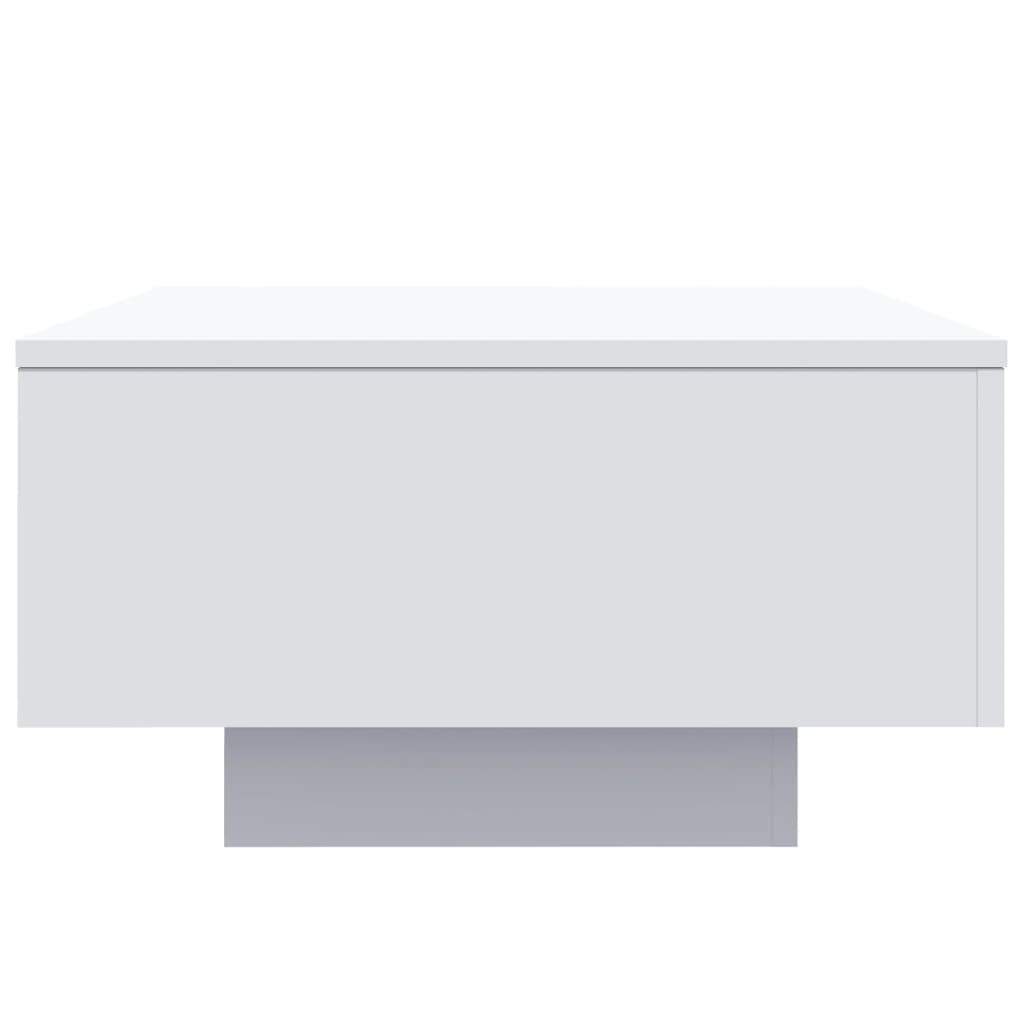 vidaXL Mesa de centro com luzes LED 55x55x31 cm branco