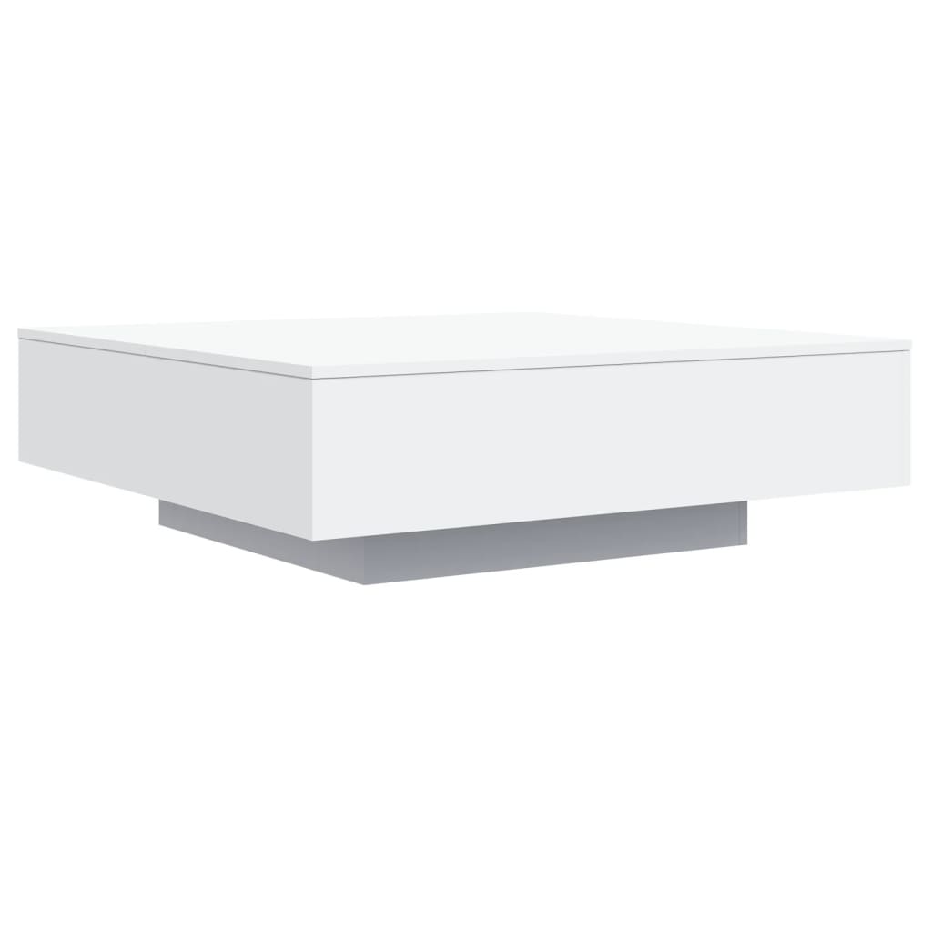 vidaXL Mesa de centro 100x100x31 cm derivados de madeira branco