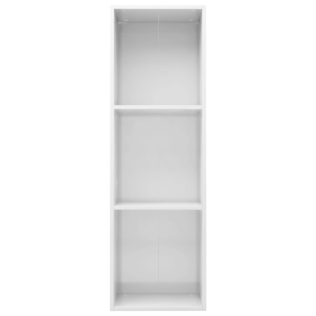 vidaXL Estante/móvel de TV 36x30x114 cm contraplacado branco brilhante