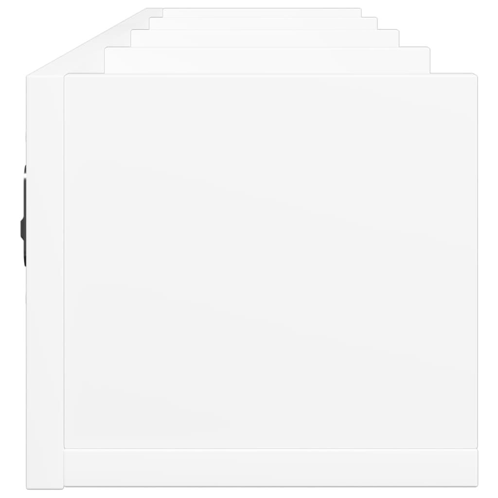 vidaXL Armários de parede 2 pcs 99x18x16,5 cm derivados madeira branco