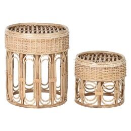 Home ESPRIT|Mesa de apoio Home ESPRIT Preto Metal 75 x 75 x 40 cm