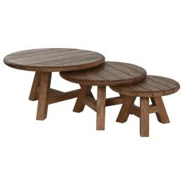 DKD Home Decor|Mesa de apoio DKD Home Decor 76 x 76 x 46 cm Preto Dourado Ferro