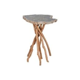 DKD Home Decor|Mesa de apoio DKD Home Decor Pele Ferro Lacado (40 x 40 x 56 cm)