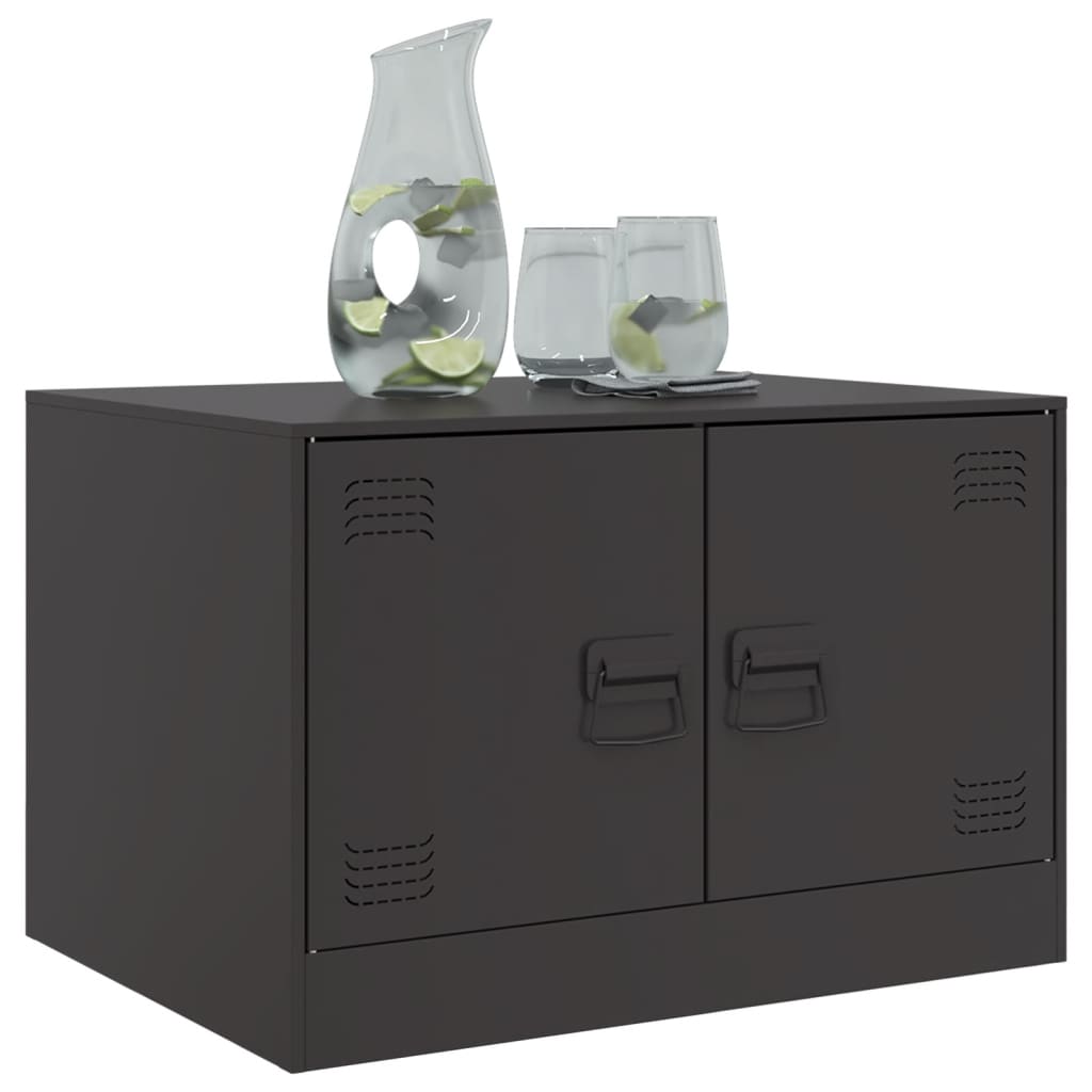 vidaXL Mesa de centro 67x50x44 cm aço preto