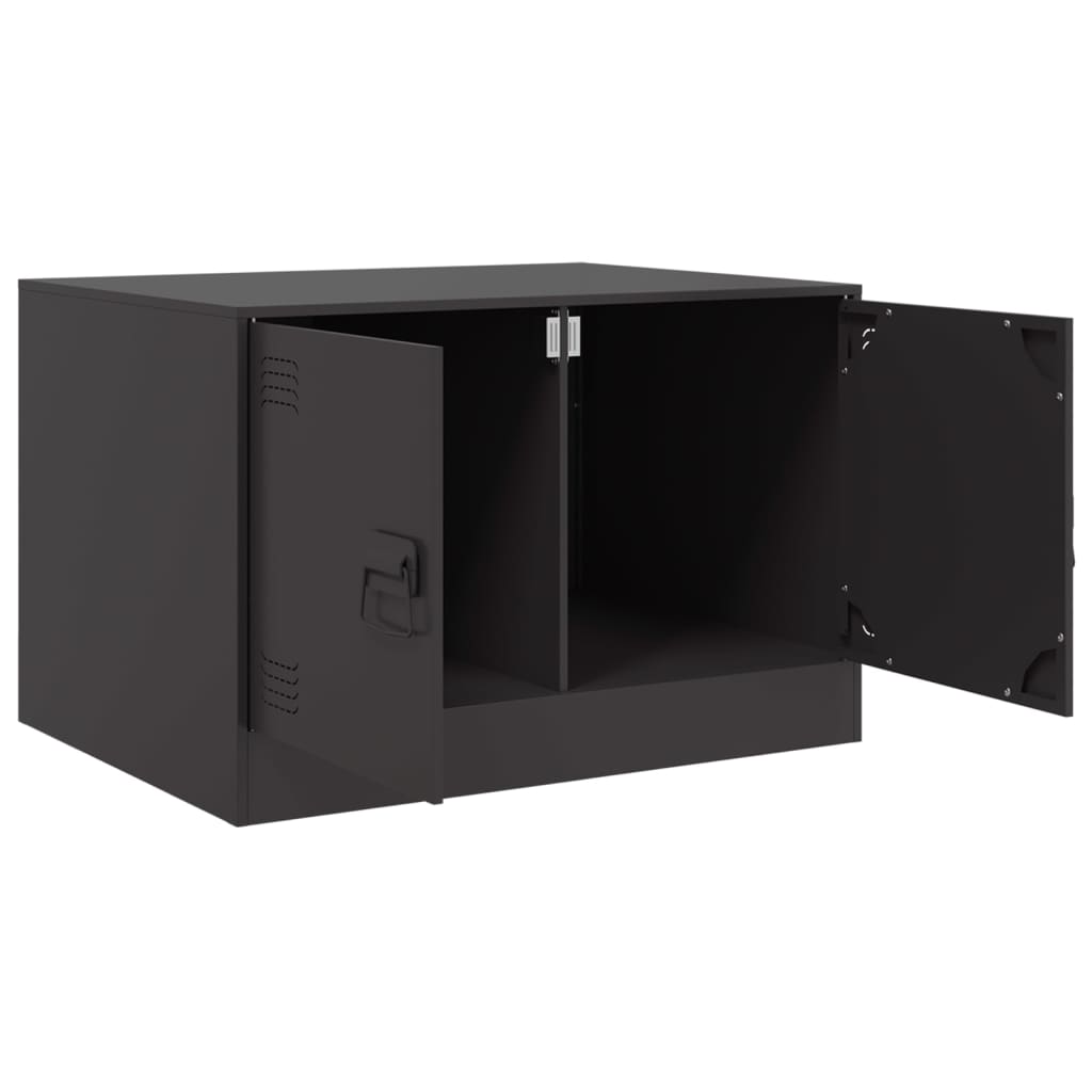 vidaXL Mesa de centro 67x50x44 cm aço preto