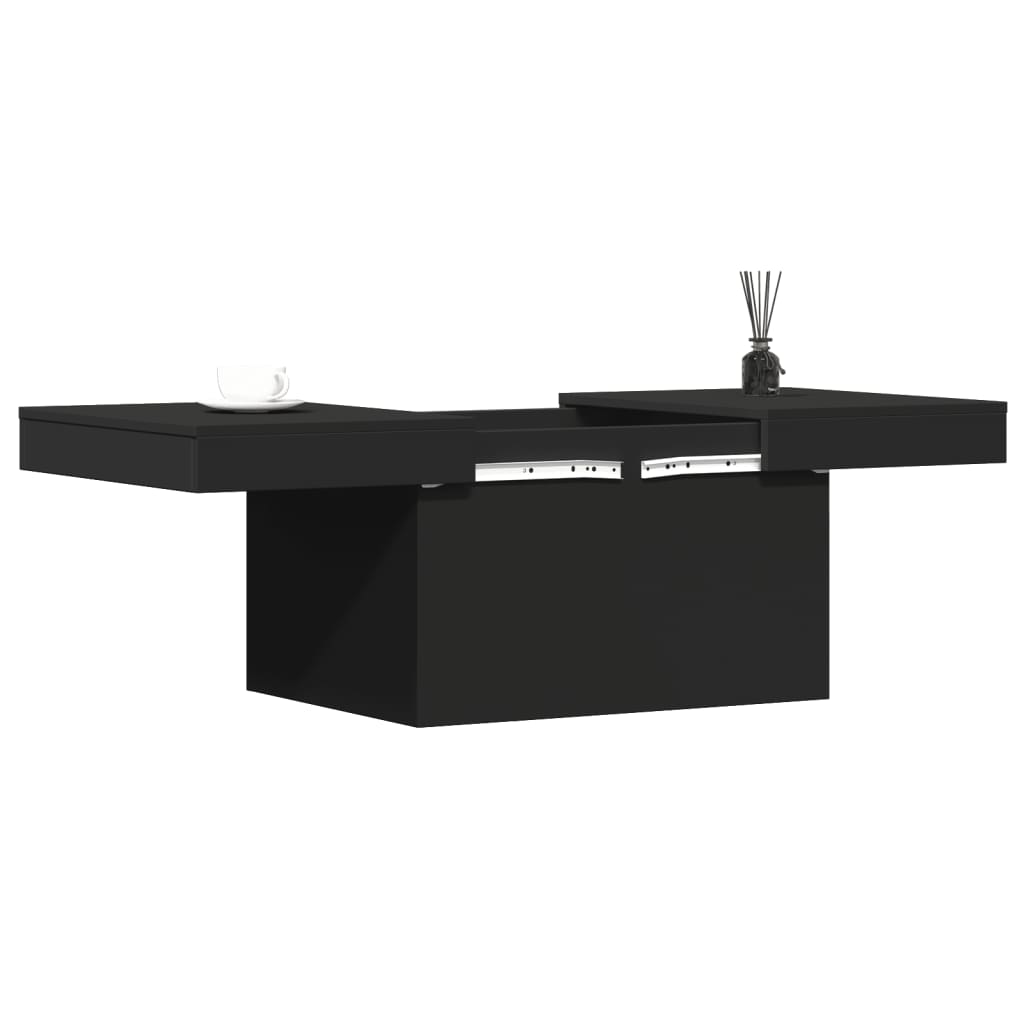 vidaXL Mesa de centro 100x55x40 cm derivados de madeira preto