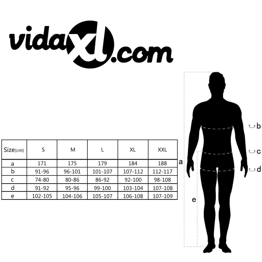 vidaXL Macacão para homem tamanho M cinzento