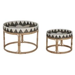 Home ESPRIT|Mesa de apoio Home ESPRIT Preto Metal 60 x 30 x 60 cm