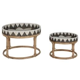 Home ESPRIT|Conjunto de 2 mesas Home ESPRIT Rotim 70 X 70 X 52 cm