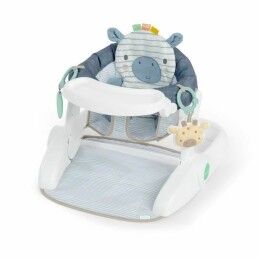 Ingenuity|Cadeira de baloiço Ingenuity Compact Swing - Hugs & Hoots Branco Cinzento