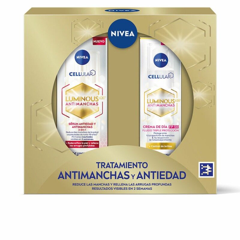 Nivea|Conjunto de Maquilhagem Nivea TRATAMIENTO ANTIMANCHAS Y ANTIEDAD 2 Peças Nivea|Conjunto de Maquilhagem Nivea TRATAMIENTO ANTIMANCHAS Y ANTIEDAD 2 Peças