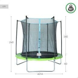 Aktive|Cama Elástica Infantil com Rede de Segurança Aktive 244 x 239 x 244 cm Ø 244 cm